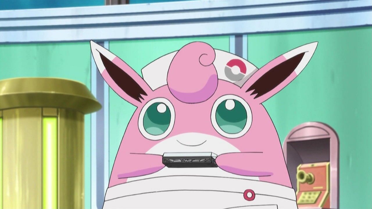 Wigglytuff as it appears in the anime (Image via The Pokemon Company)