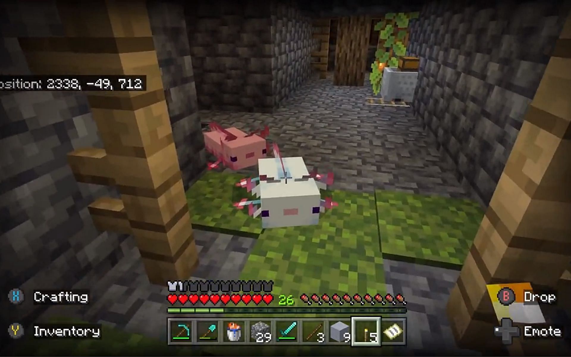 Axolotls are one of the cutest mobs in Minecraft (Image via u/Vladdy2017 Reddit)