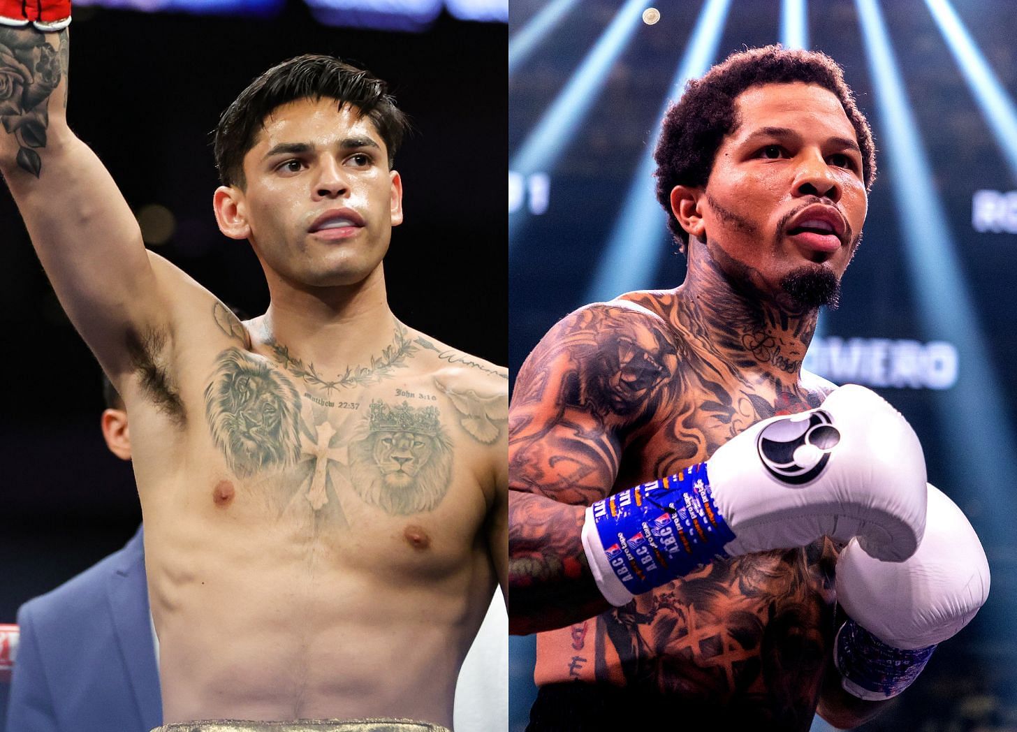 Ryan Garcia (left), Gervonta Davis (right)