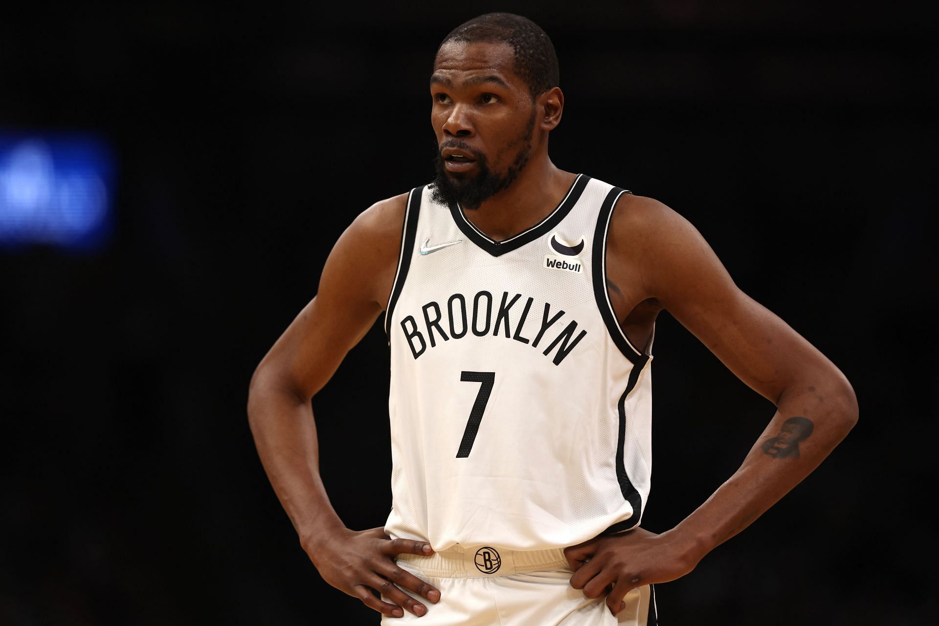 Kevin Durant in action against the Boston Celtics in the postseason