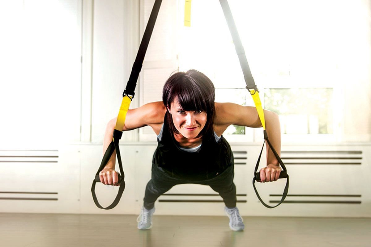 Try a TRX chest press for a bigger, stronger chest.