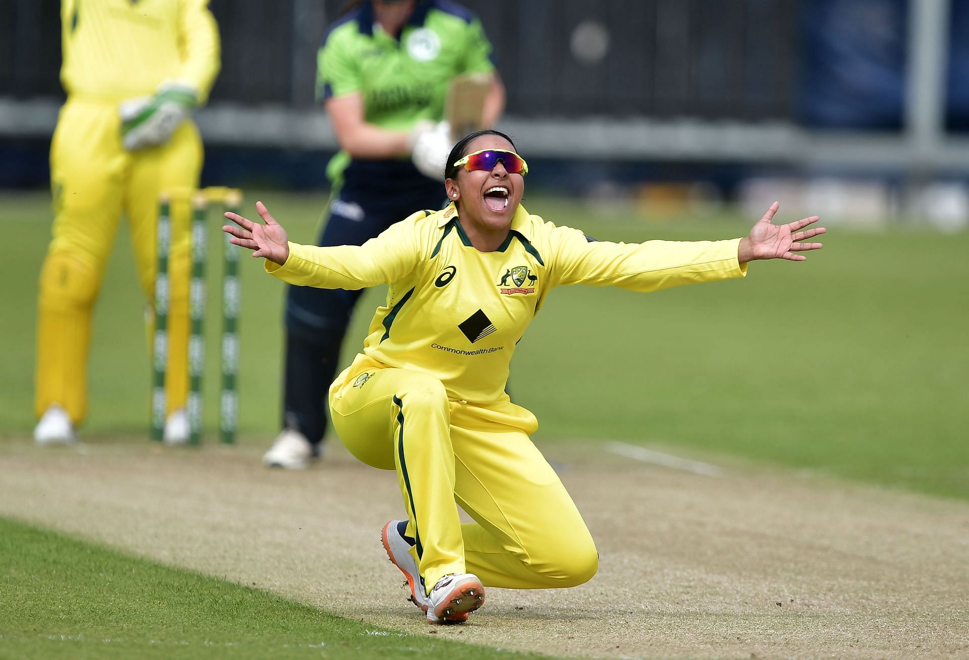 Alana King, in action against Ireland Women in the T20I Tri-Series