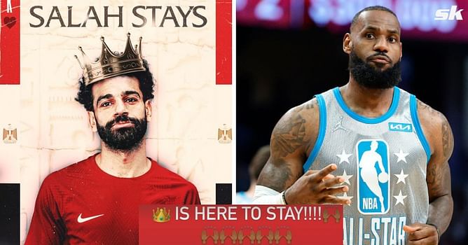“King is here to stay” - LeBron James reacts to Mohamed Salah’s Liverpool contract extension