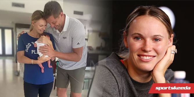 "Olivia, you are a little late with your Wimbledon whites" - Caroline Wozniacki delights fans with photograph of firstborn child Olivia