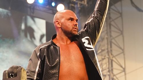 Dax Harwood at an AEW event in Daily's Place