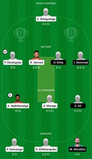 Dream11 Team for Roma CC vs Roma Capannelle - ECS Rome T10 2022 Eliminator.