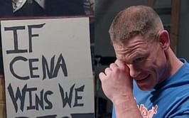 WWE star retweets "hostile" sign fueling John Cena comparison