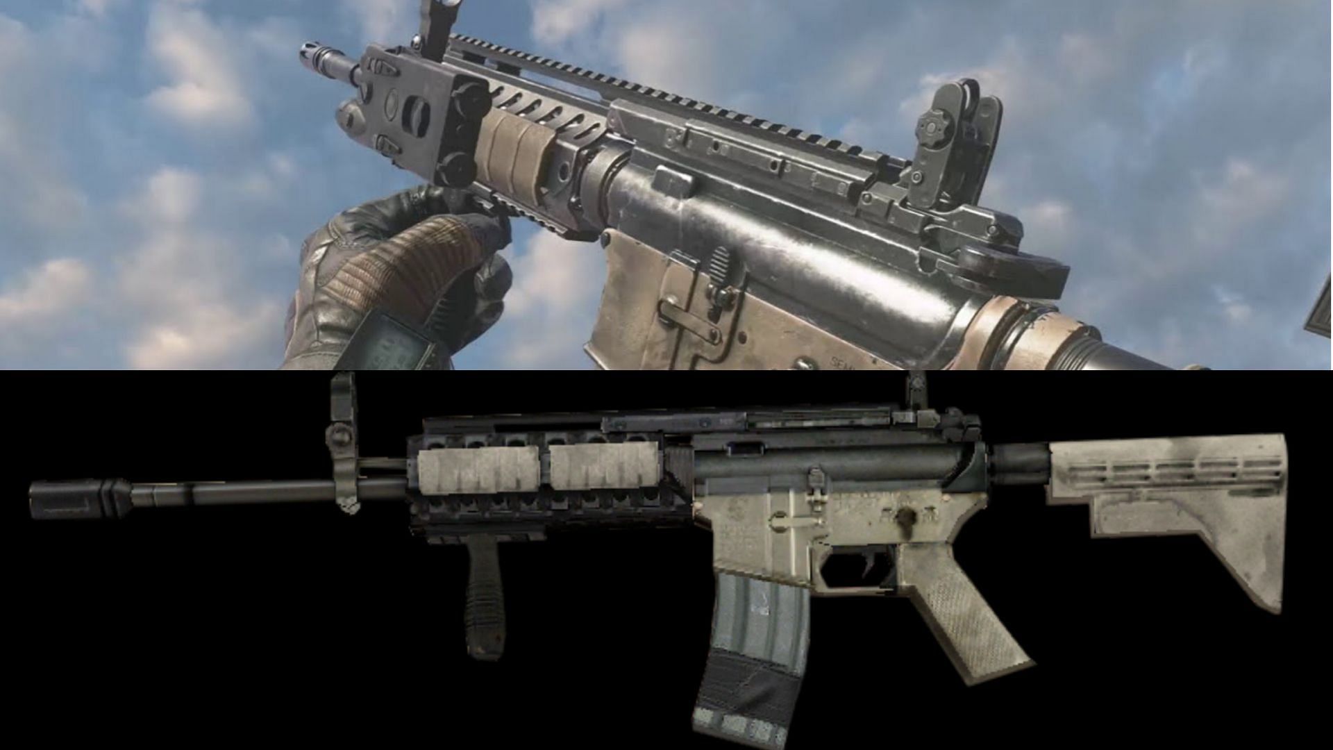 The classic M4A1 from COD: Modern Warfare 2 (Image via Activision)