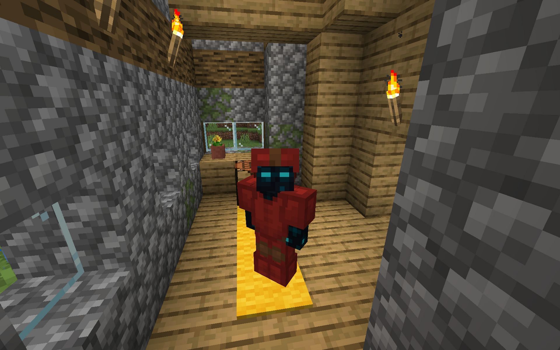 Red-dyed leather armor (Image via Minecraft Pocket 1.19 update)