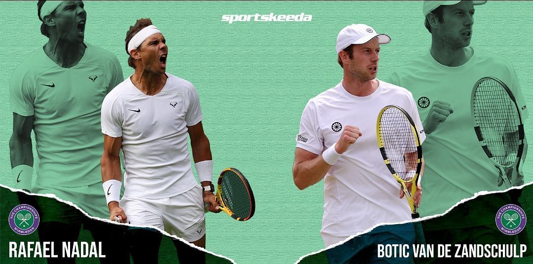 Rafael Nadal will take on Botic van de Zandschulp in the fourth round at Wimbledon