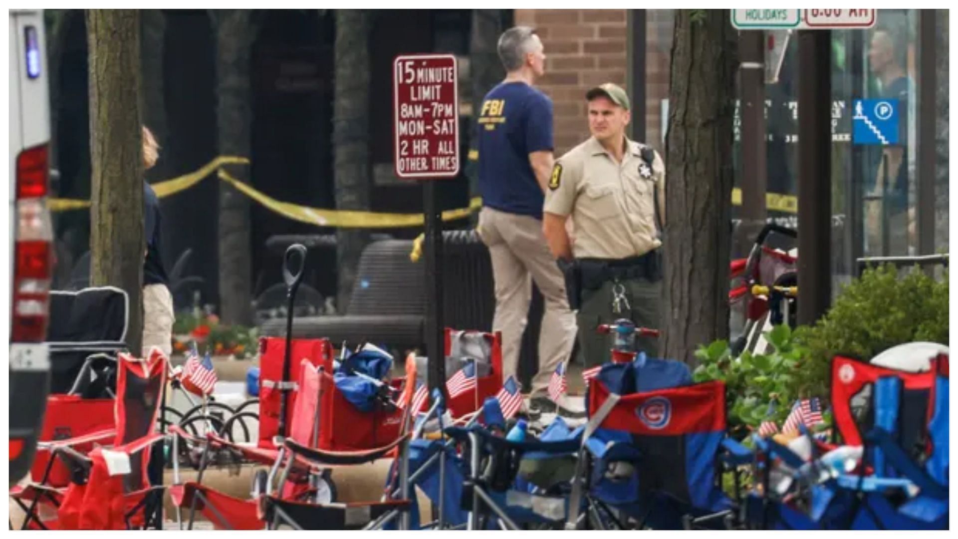 2-year-old Aiden McCarthy was found after his parents were killed in the Highland Park massacre (image via Tannen Maury/EPA)