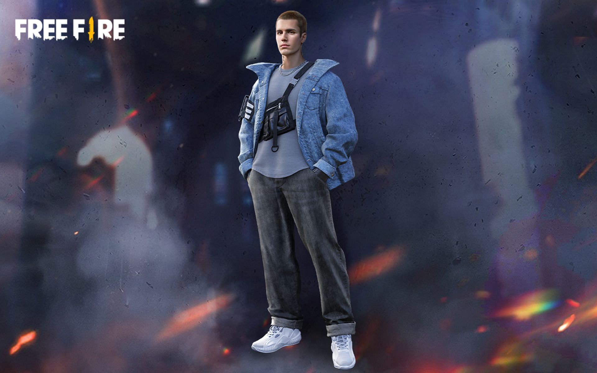 The details around Justin Bieber&#039;s Free Fire character are now available (Image via Garena)