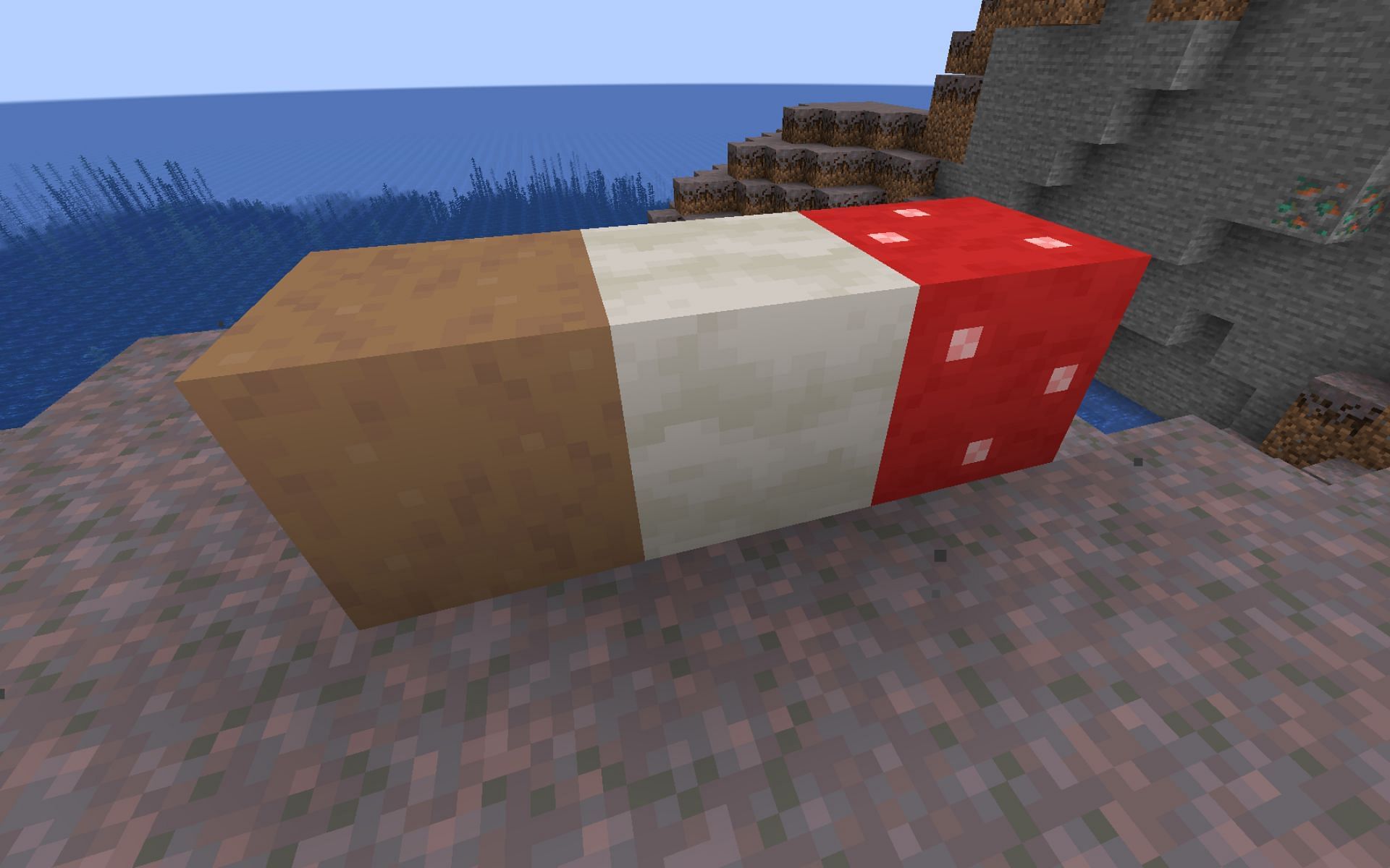All types of mushroom blocks can be obtained and used (Image via Minecraft 1.19)