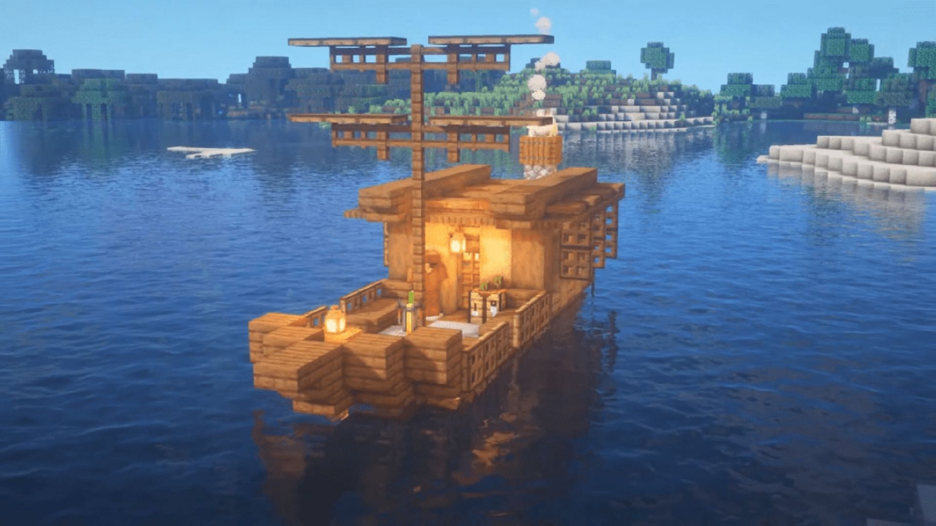 Stay safe on the water with this aquatic house (Image via Nexy/YouTube)
