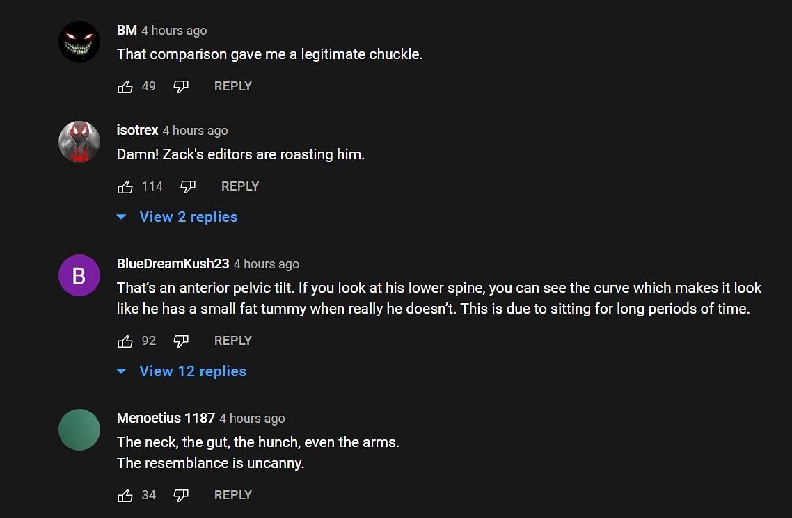 Commenters appreciating Asmon&#039;s analogy (Image via Asmongold Clips/YouTube)