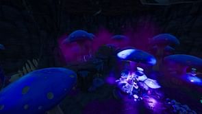 How to destroy giant mushrooms with the Ripsaw Launcher in Fortnite