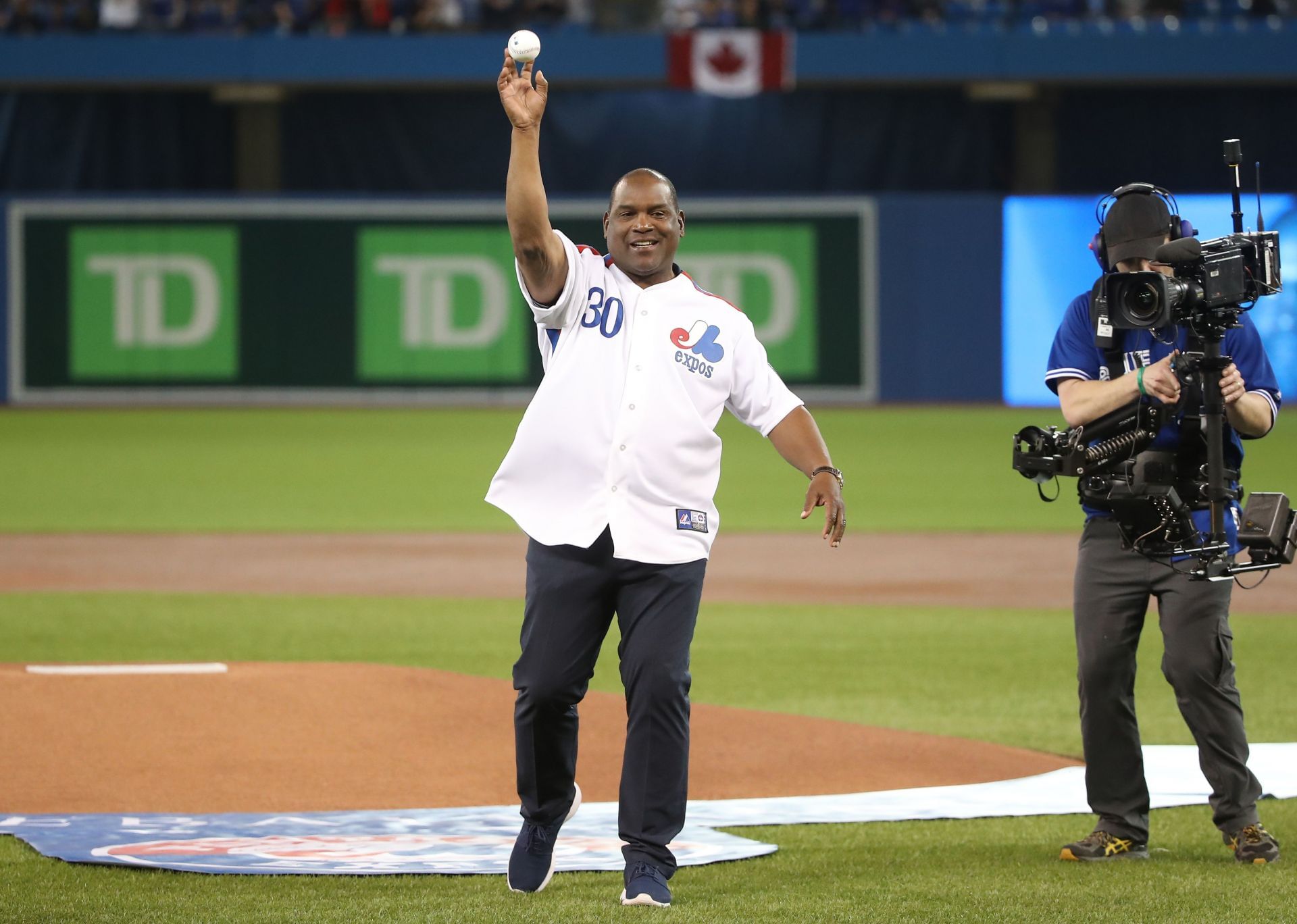 Tim Raines, Milwaukee Brewers v Toronto Blue Jays