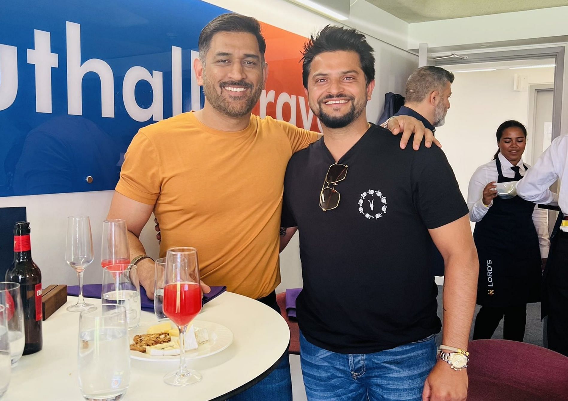 MS Dhoni and Suresh Raina. Pic: Suresh Raina/ Twitter