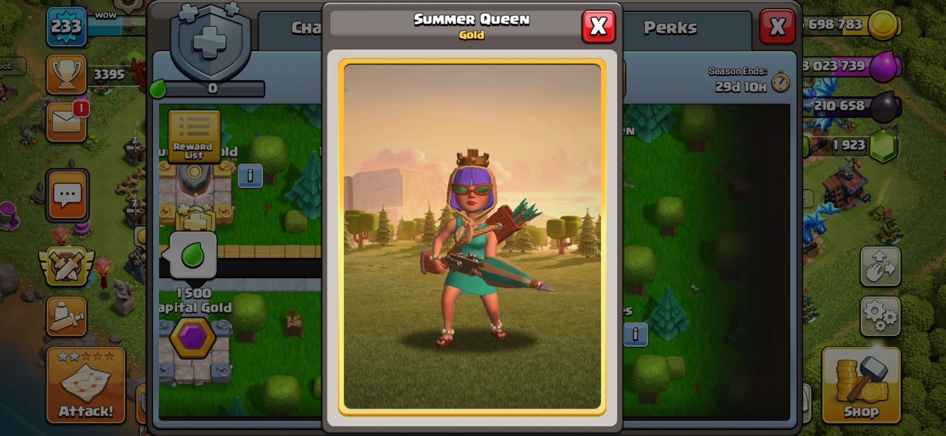 Summer Queen hero skin (Image via Sportskeeda)