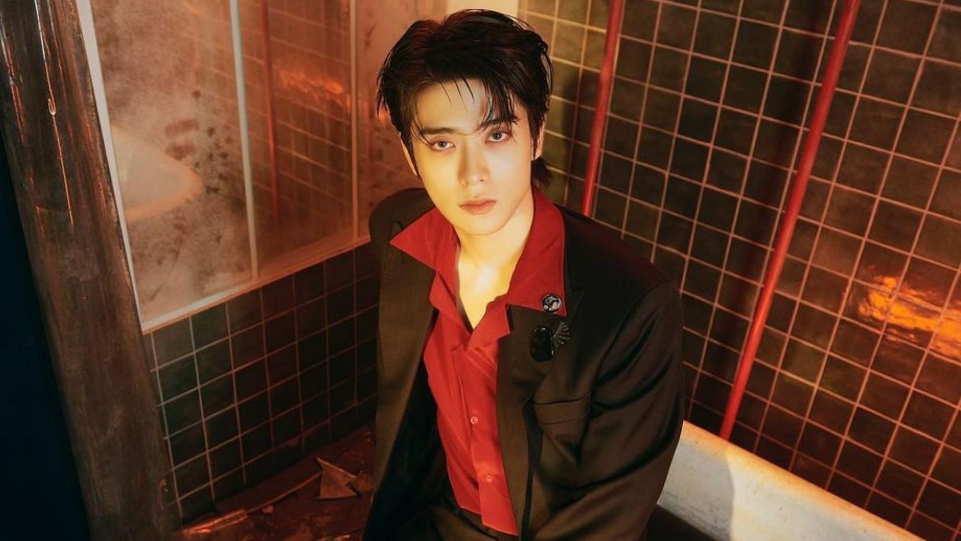 NCT 127&#039;s Jaehyun takes over the internet with his first on-screen kissing scene (Image via @_jeongjaehyun/Instagram)
