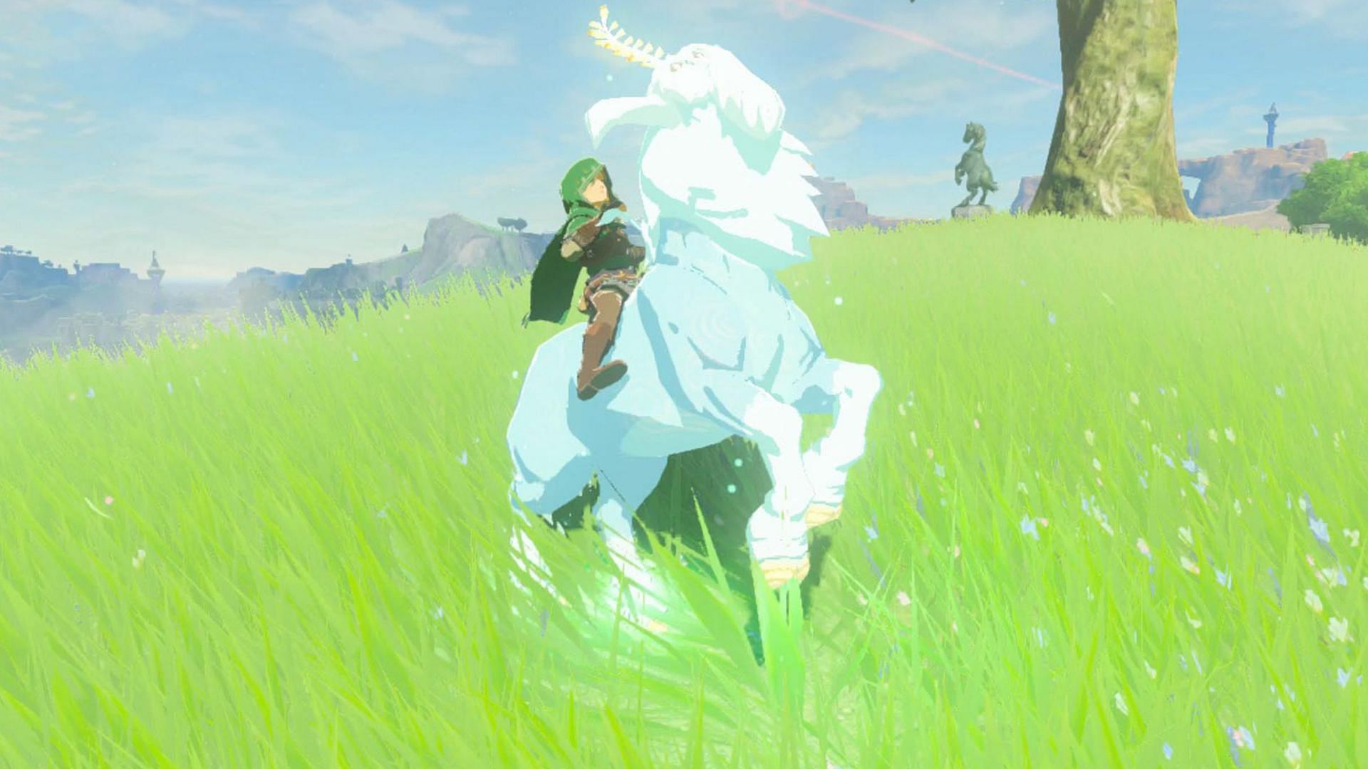 Link rides the Lord of the Mountain (Image via Nintendo)