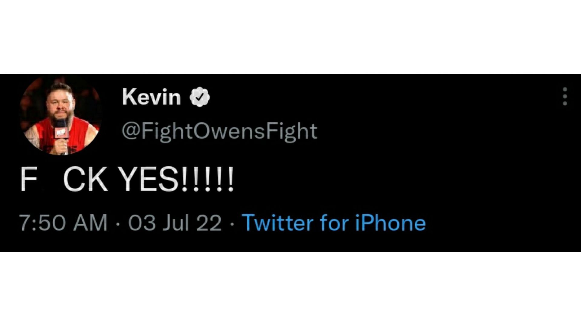 Kevin Owens couldn&#039;t help himself.