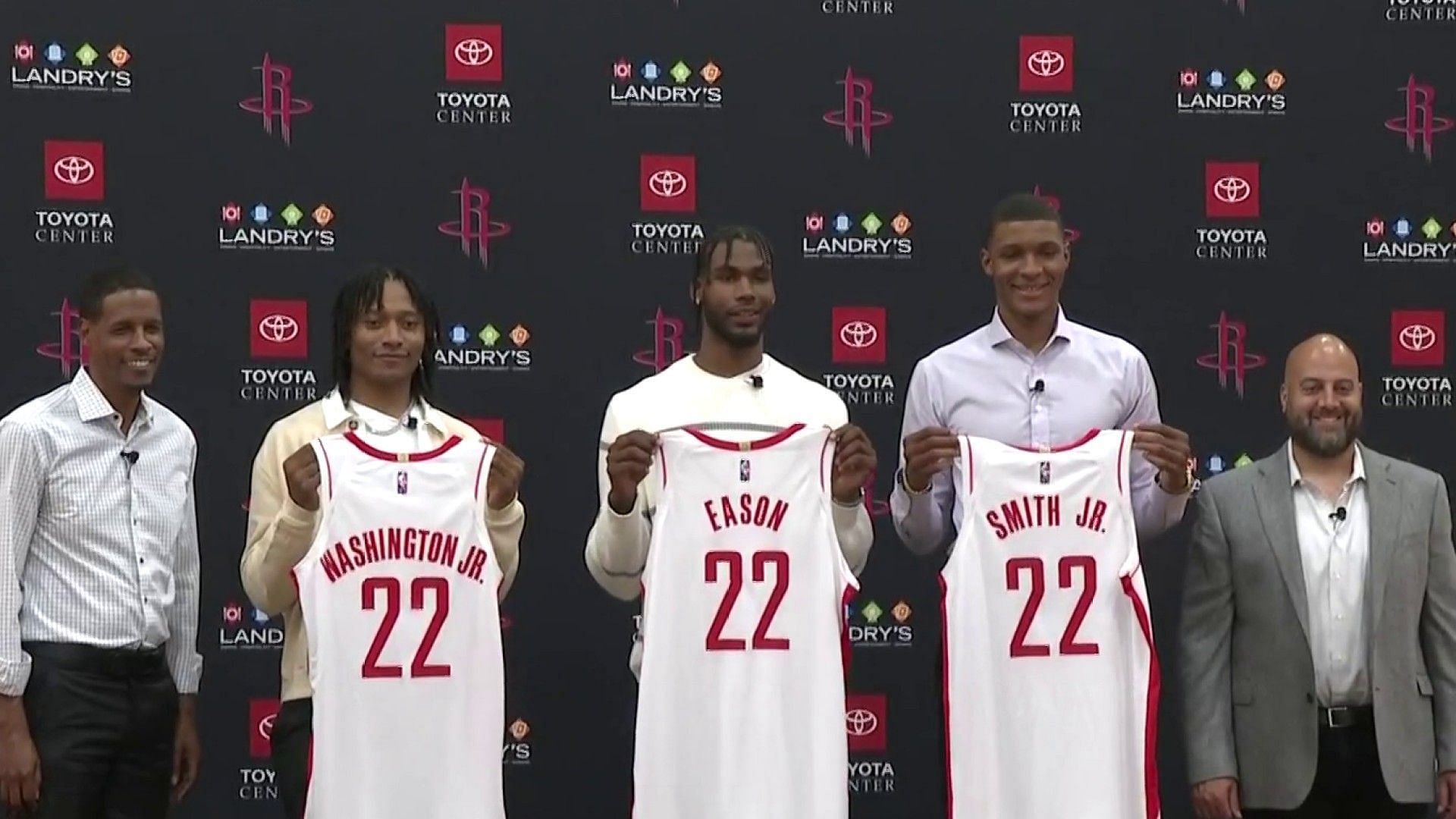 Houston Rockets introduce their 2022 NBA draft selections.