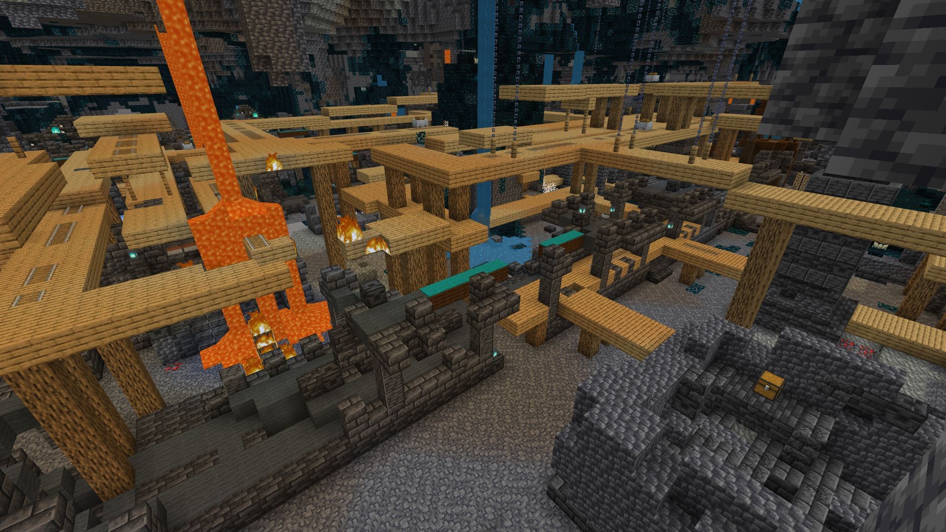 Ancient city with mineshaft seed (Image via Reddit/Katkalis)