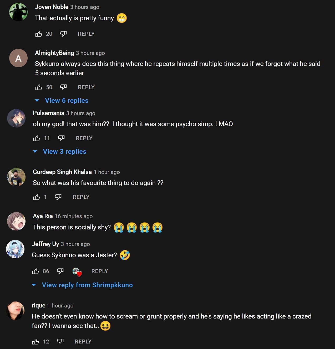 Fans reacted to Kkuno&#039;s confession (Image via Shrimpkkuno YouTube)