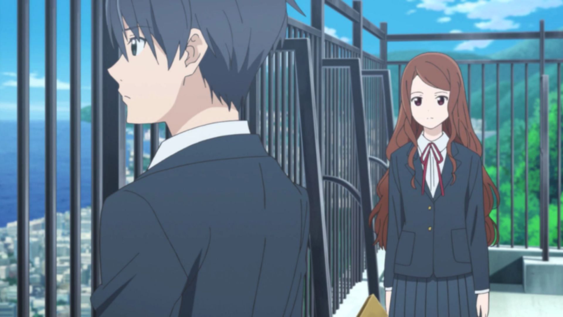 Kei and Misora as seen in Sakurada Reset (Image via Yutaka Kōno/You Shiina/Kadokawa Shoten/David Production)