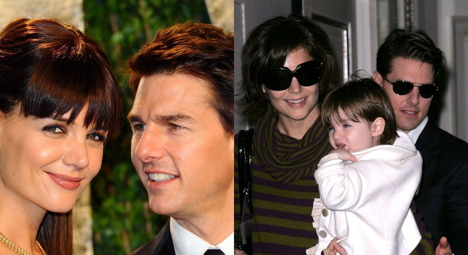 Tom Cruise and Katie Holmes&rsquo; daughter Suri recently made her singing debut in the film &quot;Alone Together&quot; (Image via Anthony Harvey/Getty Images and James Devaney/WireImage)