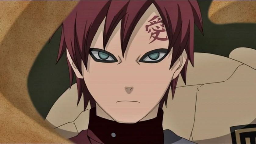 Download Gaara of the Sand showing off the power of his chakra. Wallpaper