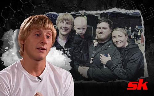 Paddy Pimblett remembers Baby Lee Hodgson before heading into UFC London. [Image credit: @theufcbaddy on Instagram; @BTSportUFC on Twitter.]