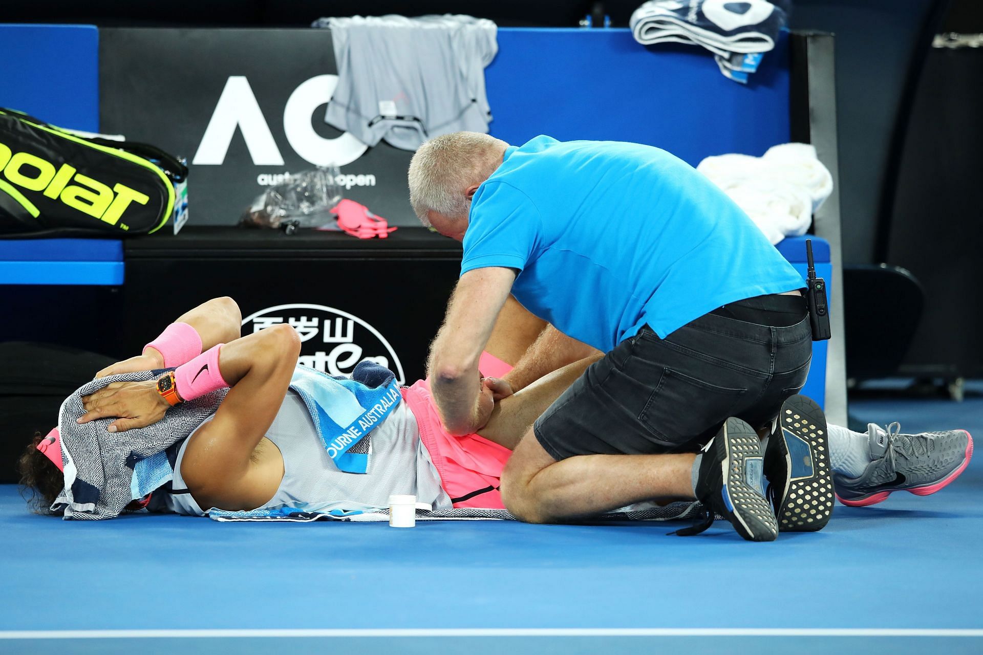 Rafael Nadal at the 2018 Australian Open