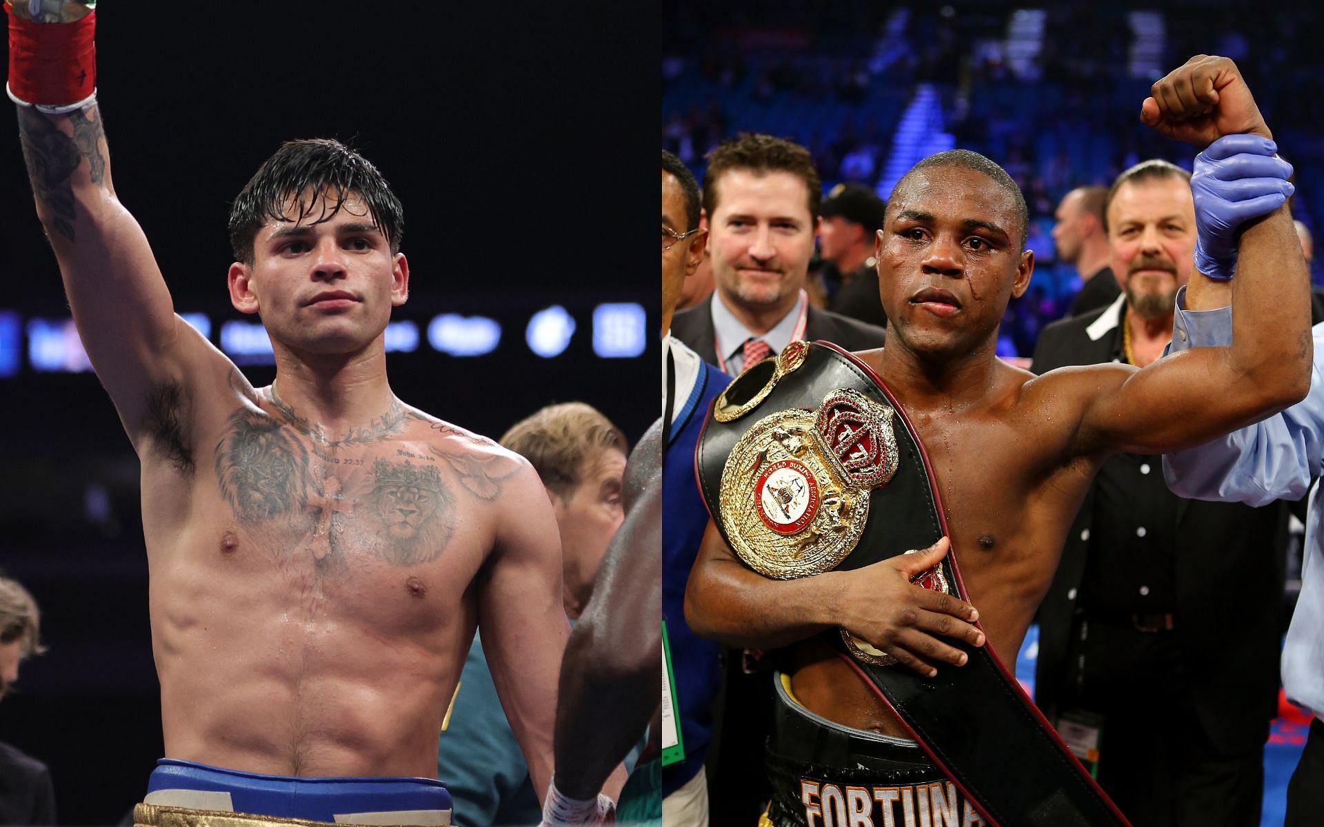 Ryan Garcia (left) and Javier Fortuna (right) (Image credits Getty Images)