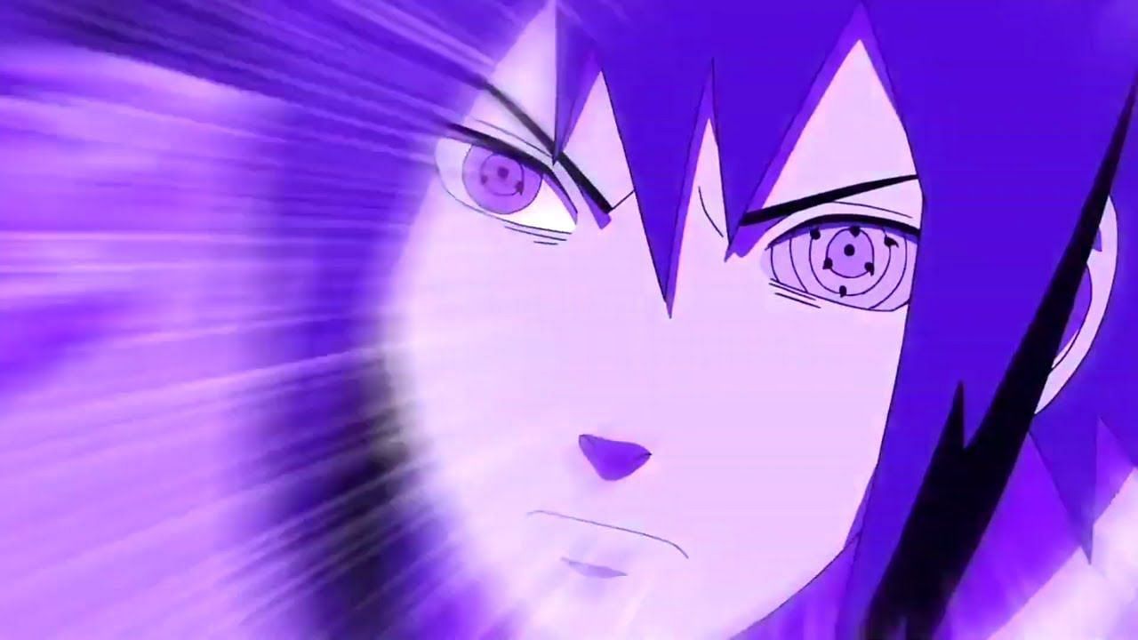 Sasuke Uchiha uses his Rinnegan in the Fourth Great Ninja War in Naruto Shippuden(Image via Studio Pierrot)