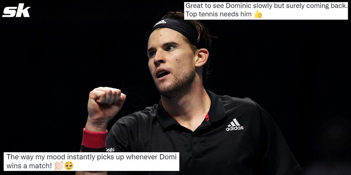 Tennis fans react to Dominic Thiem reaching the semifinals of the Swiss Open in Gstaad