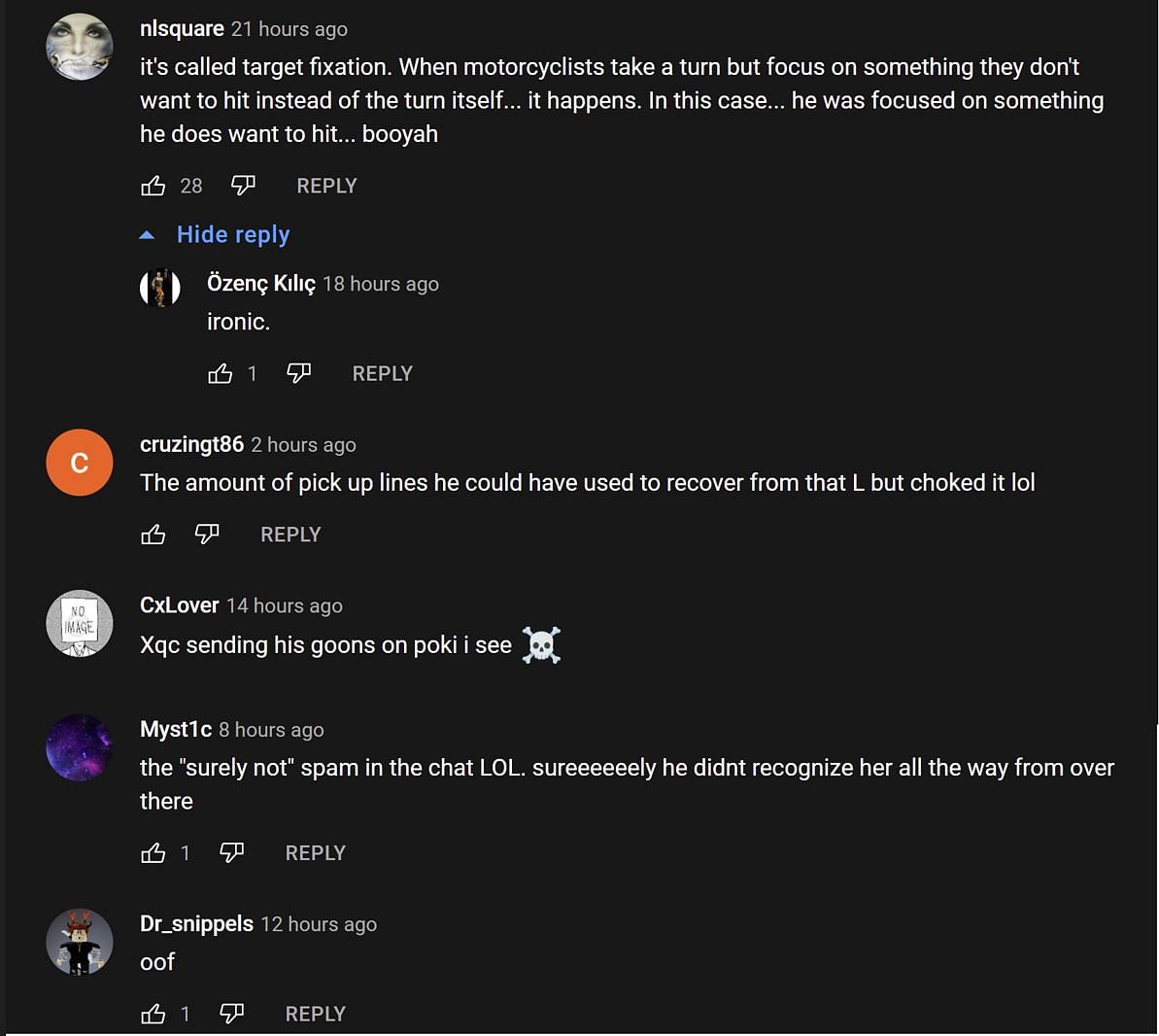 Fans reacting to the streamer&#039;s story (Images via Eviee/YouTube)