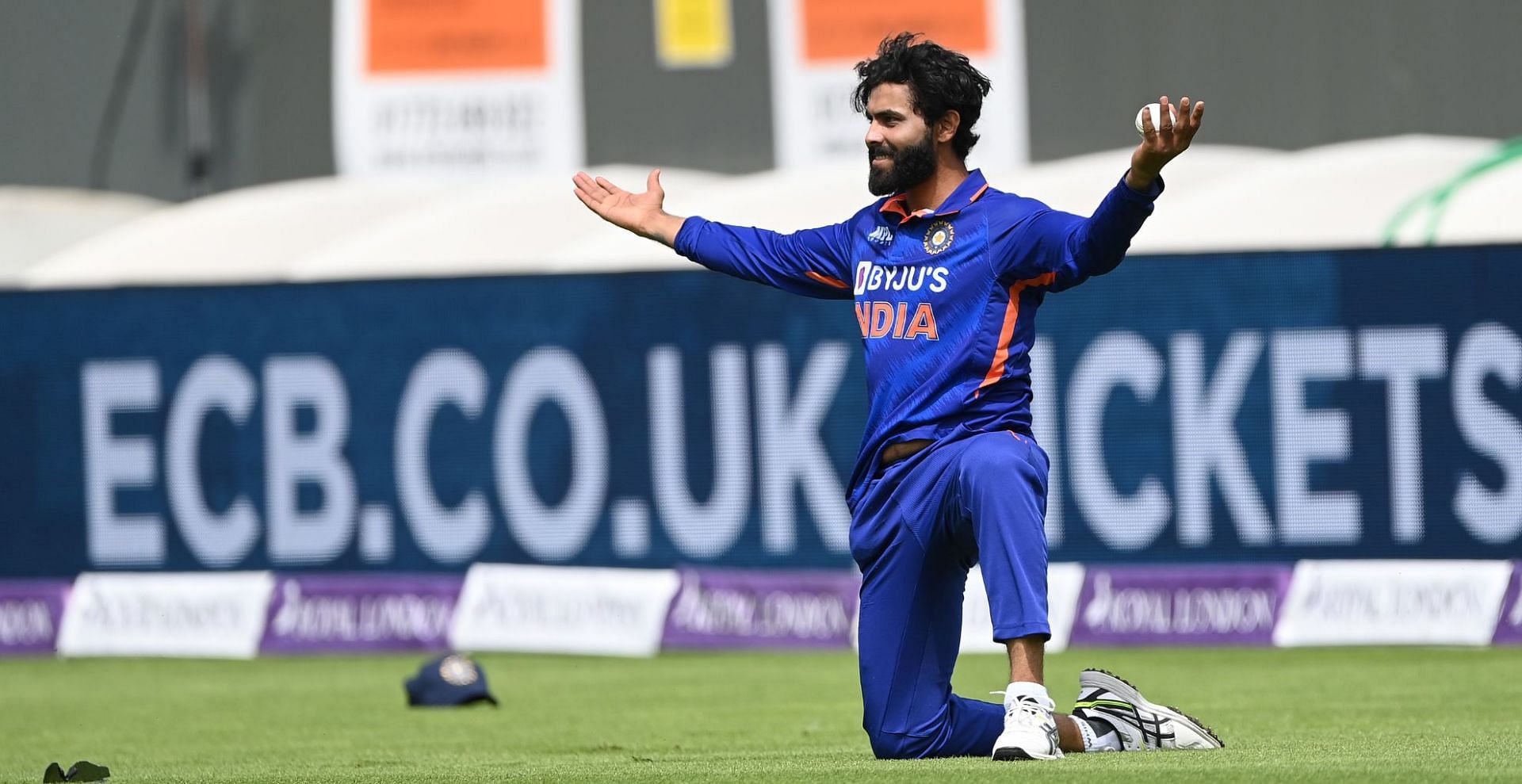 Ravindra Jadeja was absolute electric on the field in Manchester. (Credit: Twitter)