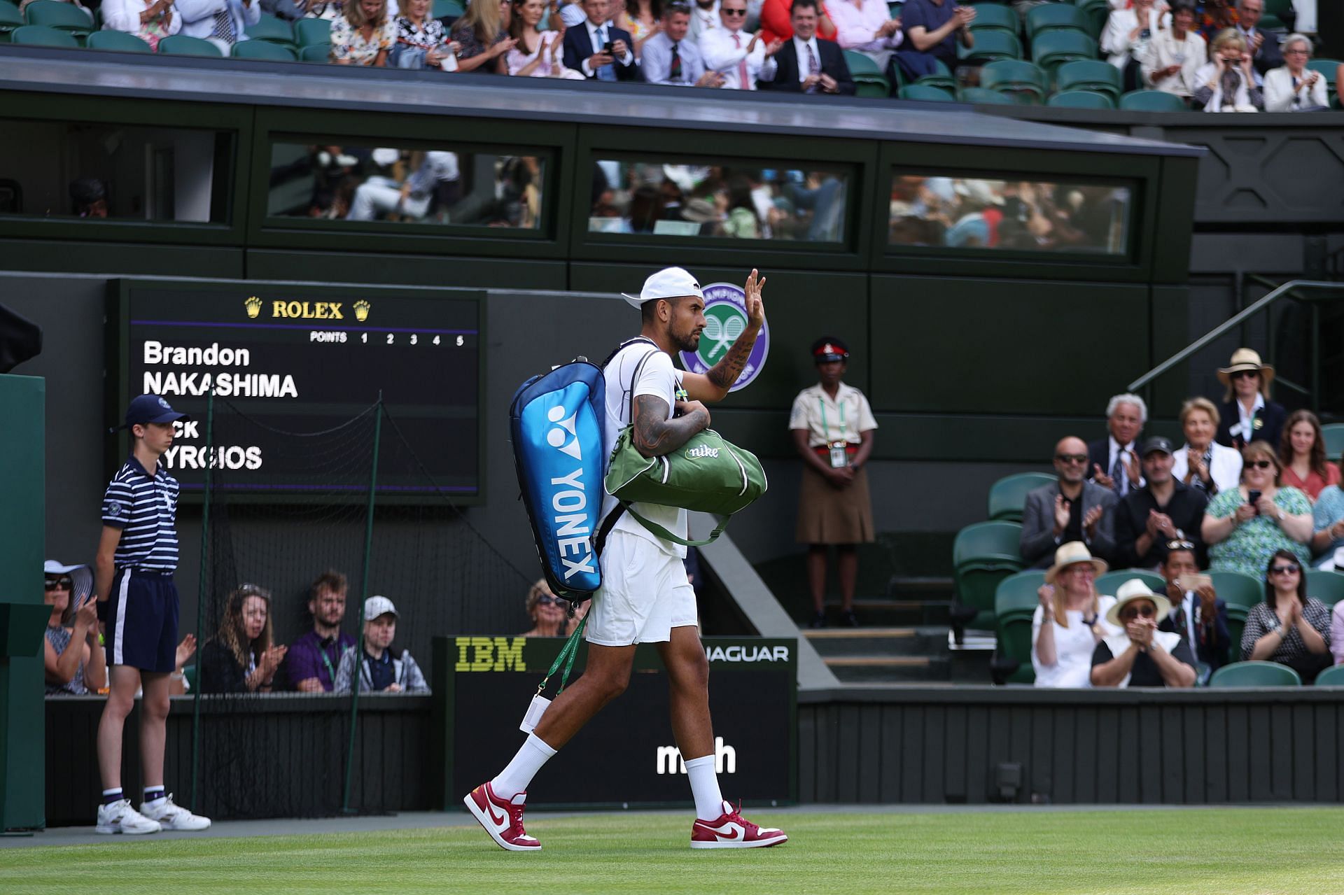 Nick Kyrgios as the 2022 Wimbledon Championships.