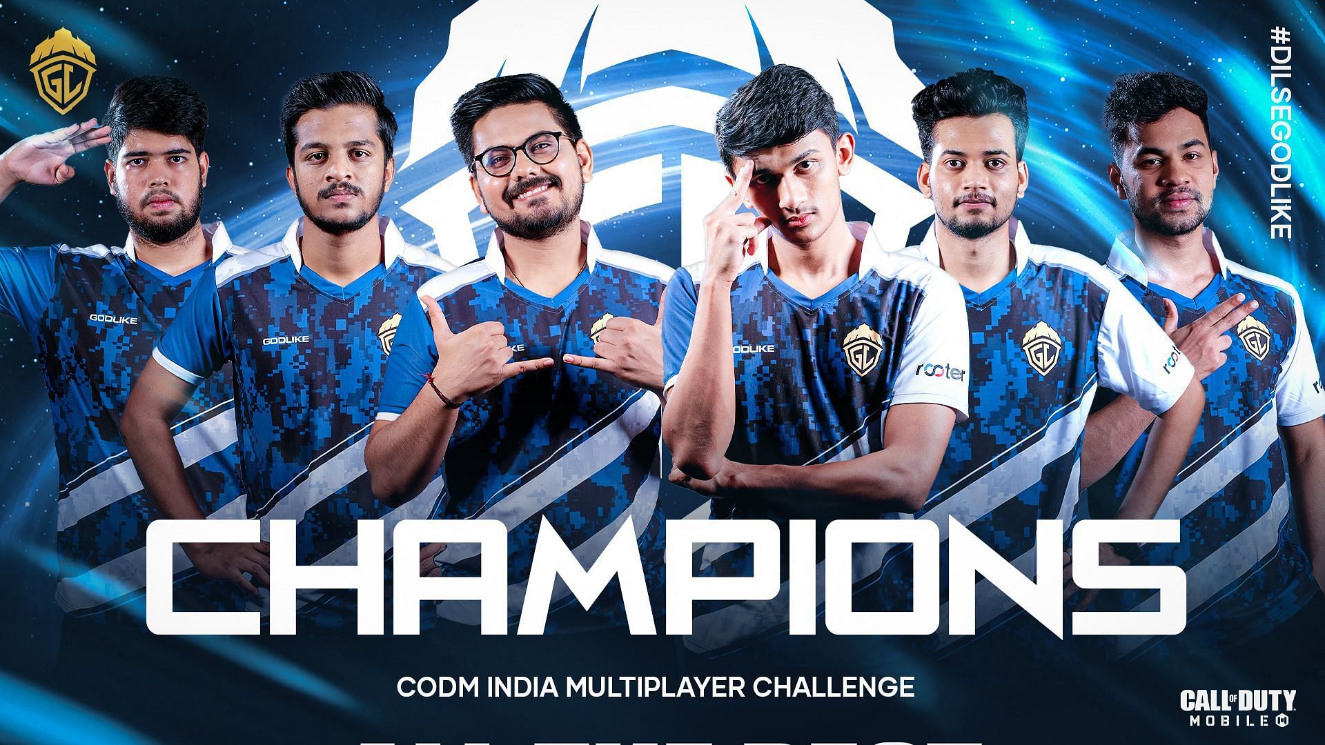 GodLike Esports crowned champions of Nodwin Gaming&#039;s COD Mobile India Challenge: Multiplayer Season 1 (Image via GodLike Esports)