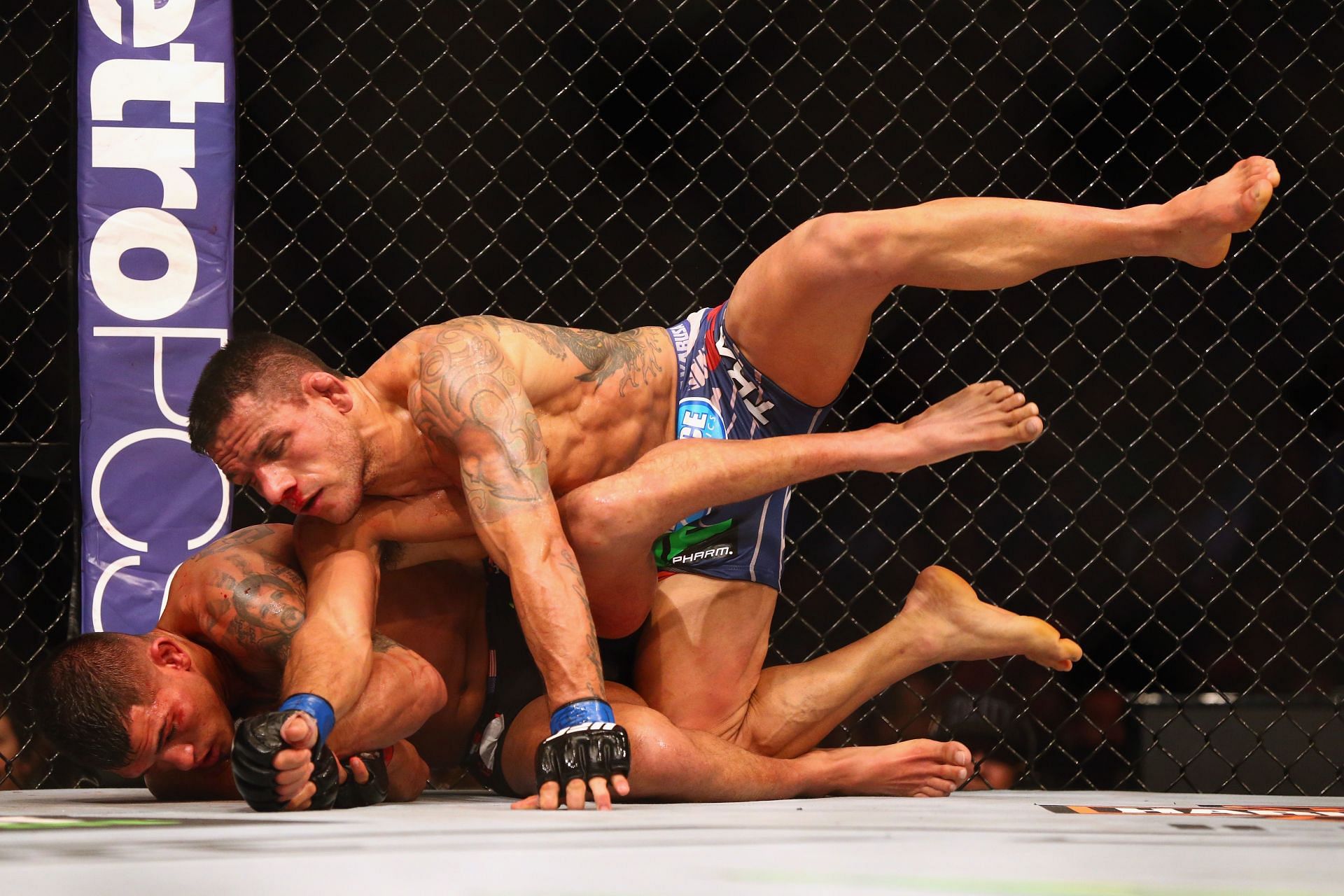 The Two Fighters On The Ground At UFC 185: Pettis vs Dos Anjos