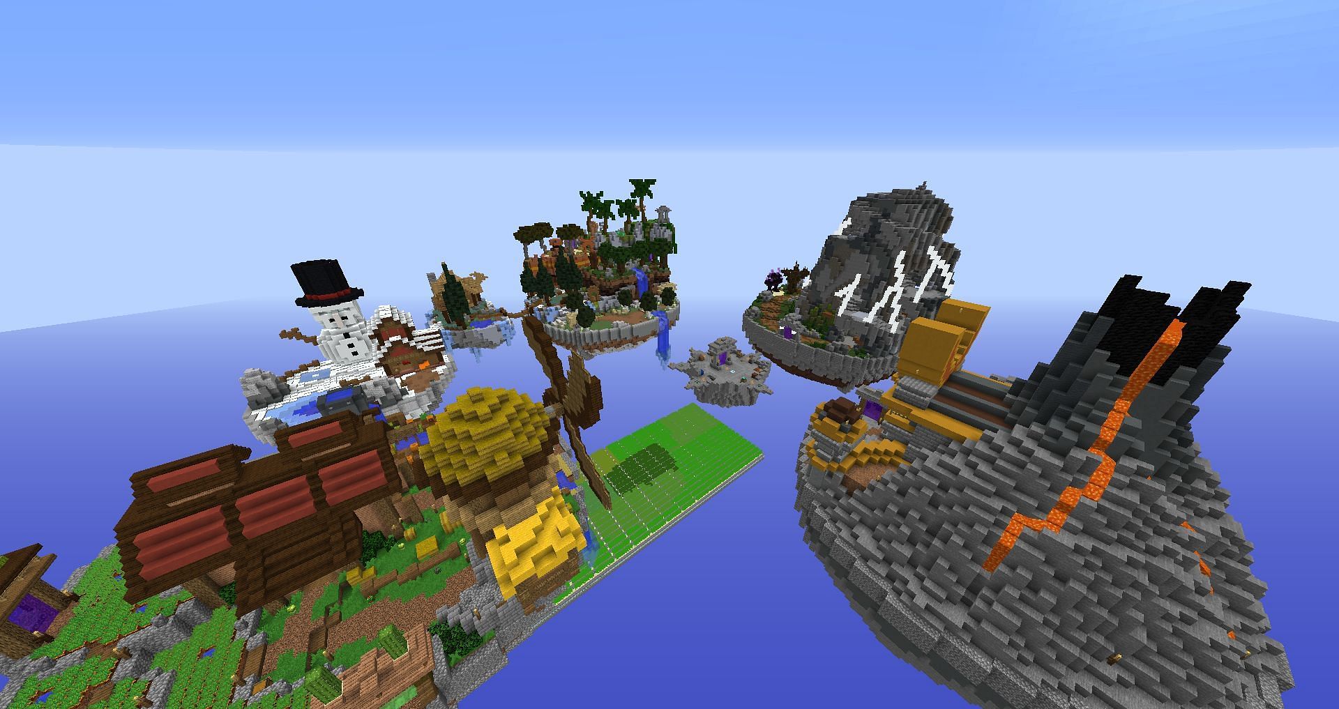 Farming is a significant part of gameplay for some Skyblock servers (Image via Hypixel)