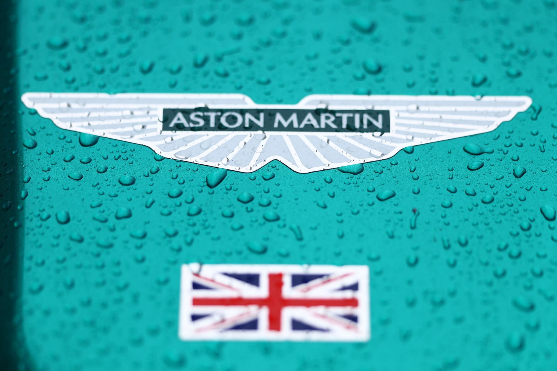 The Aston Martin F1 logo photographed during the 2022 F1 Canadian GP weekend (Photo by Clive Rose/Getty Images)