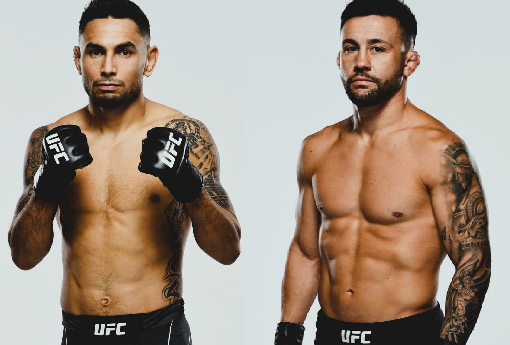 Alex Perez vs. Pedro Munhoz [Images via @alexperezmma and pedromunhozmma on Instagram]