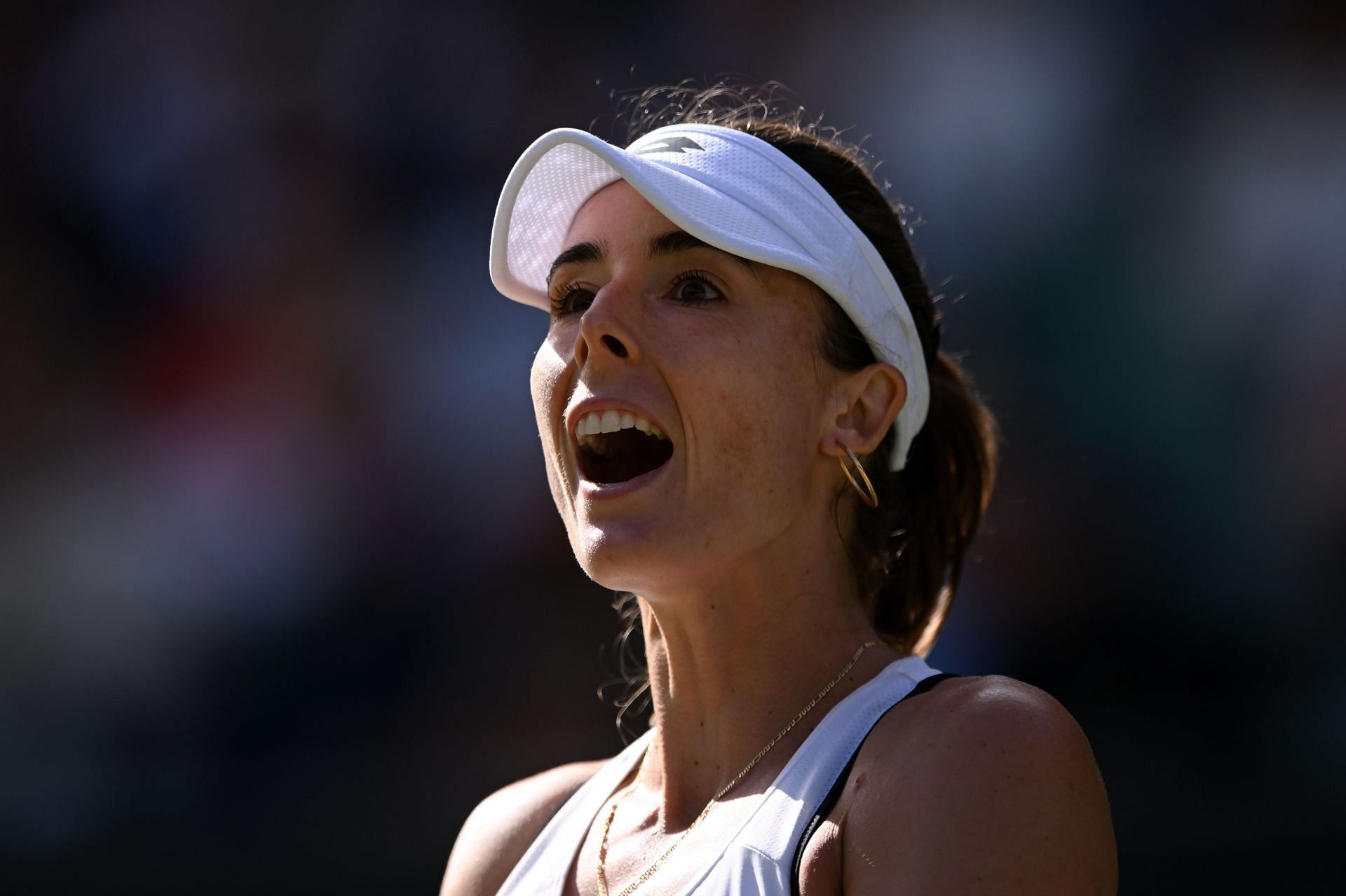 Alize Cornet takes on Ajla Tomljanovic in the fourth round at Wimbledon