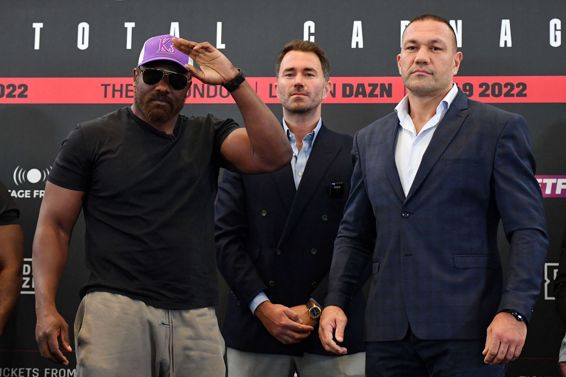 Derek Chisora (L) and Kubrat Pulev (R) are set to rematch this Saturday.
