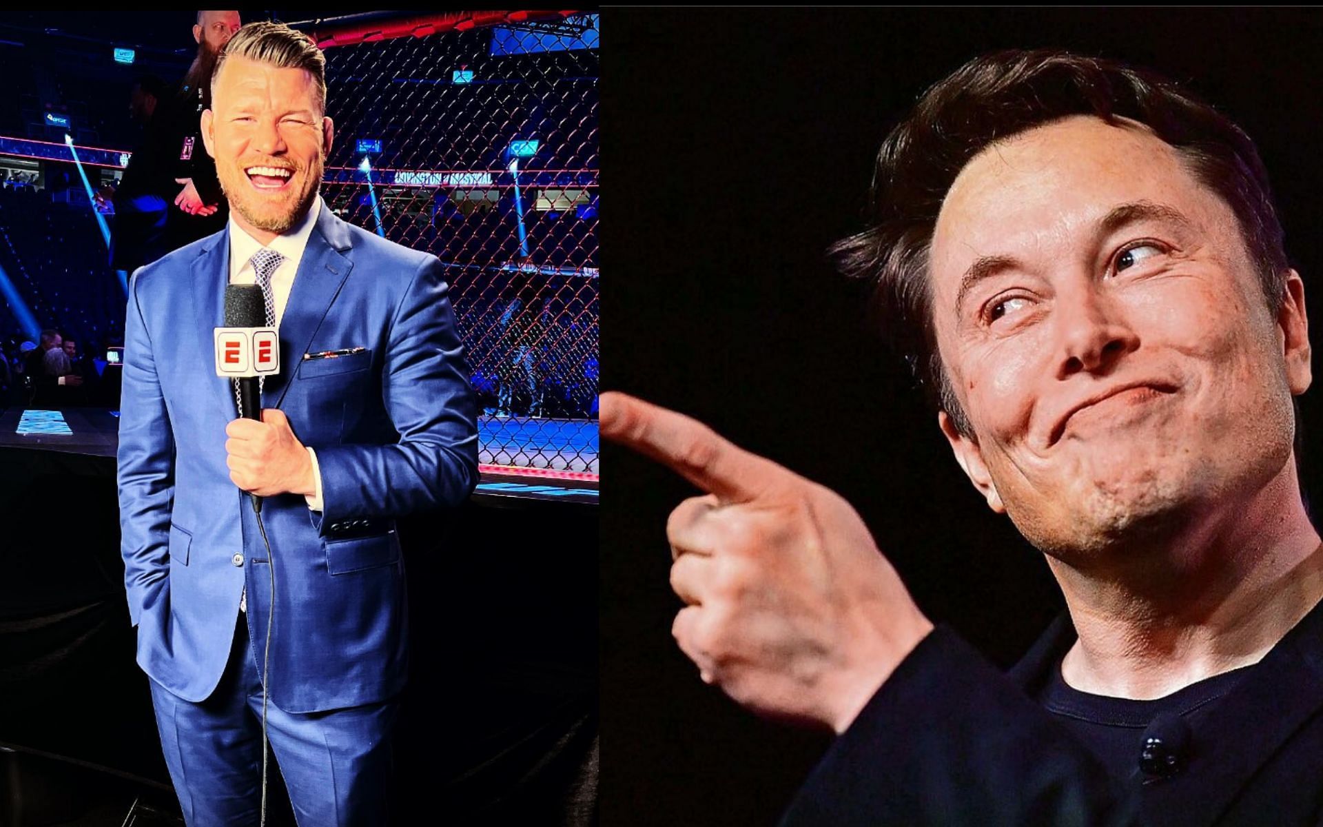 Michael Bipsing (left), Elon Musk (right) [Images courtesy of @mikebisping and @elonrmuskk on Instagram]