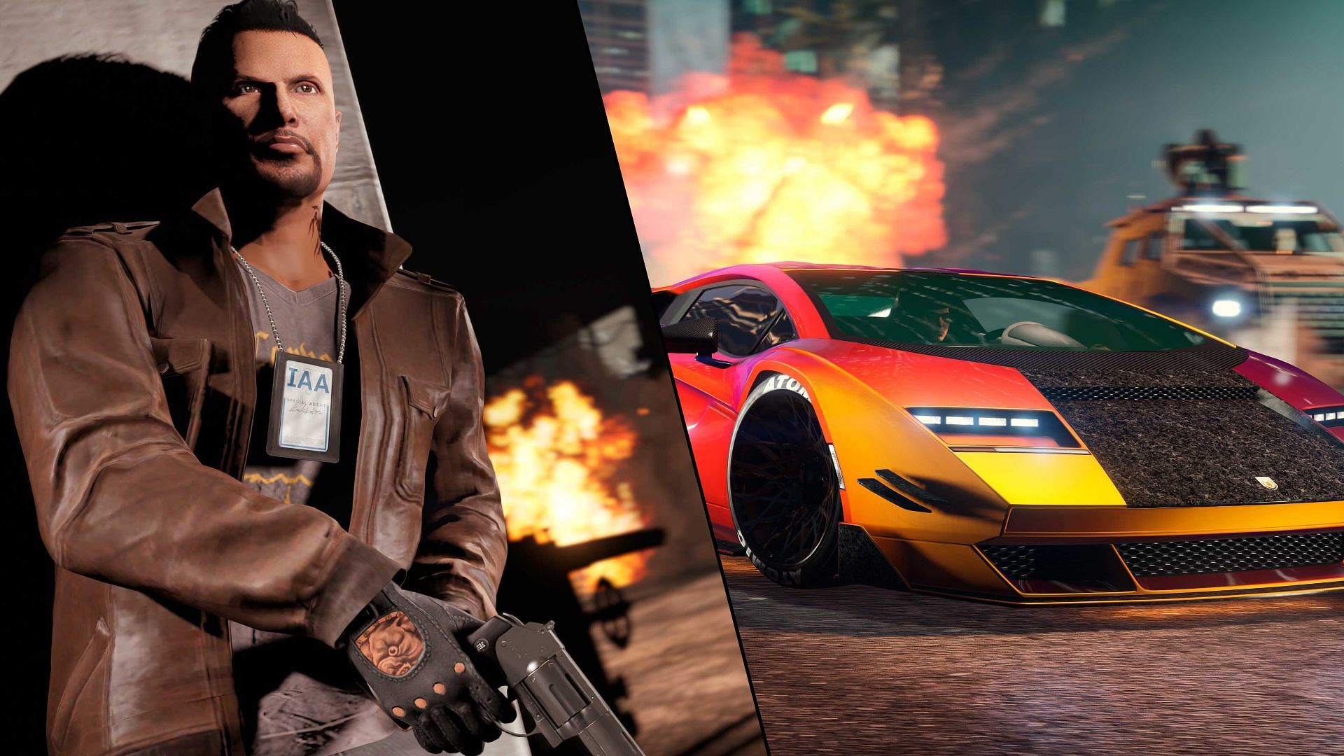 The two main promotional images related to the upcoming update (Image via Rockstar Games)