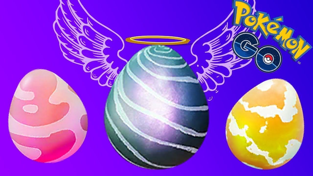 Three types of Raid Eggs in Pokemon GO (Image via becauselife/YouTube)